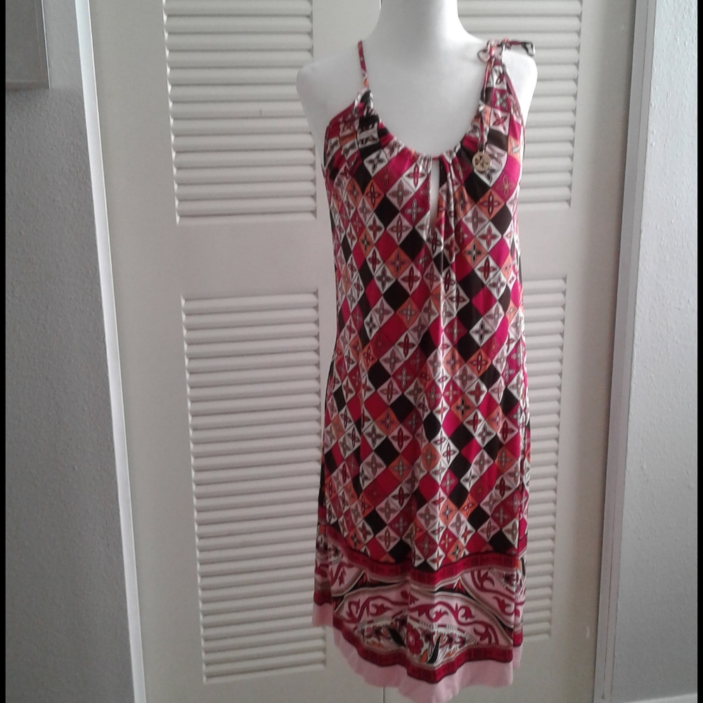Beautiful Tory Burch 100% Silk multi color Dress